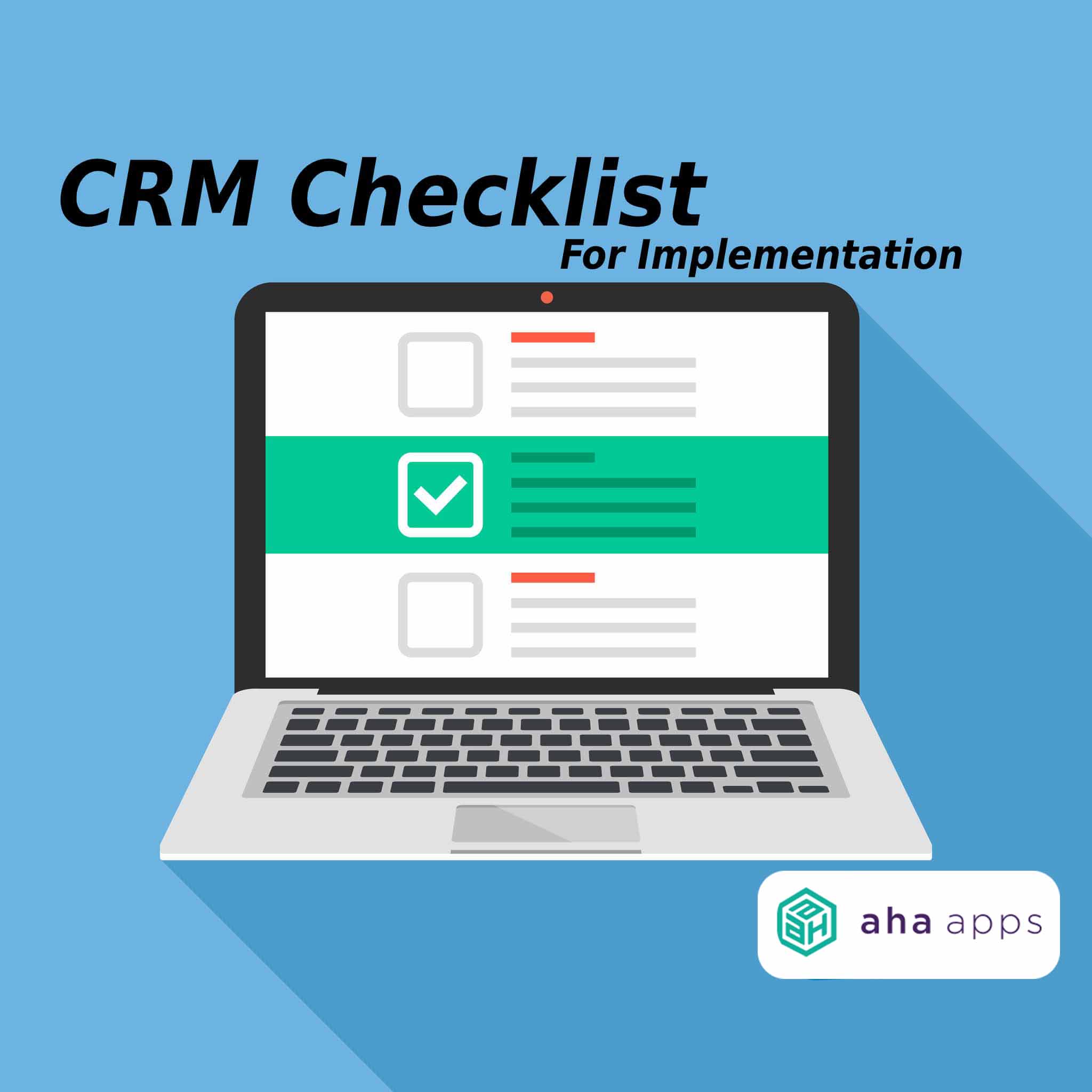 CRM Checklist For Implementation - AhaApps