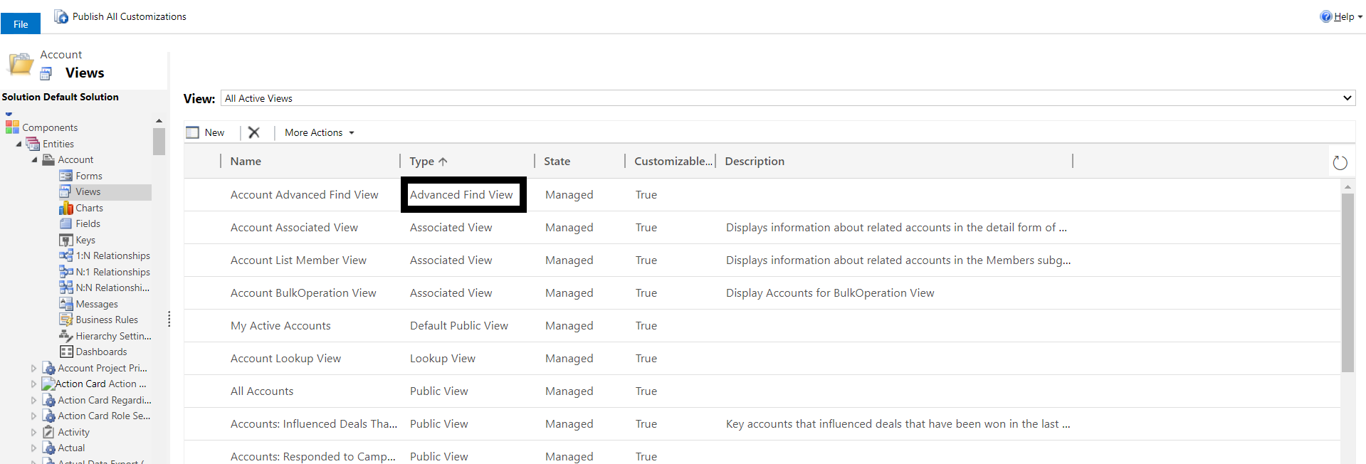 Advanced Find View in Dynamics CRM 365 - AhaApps