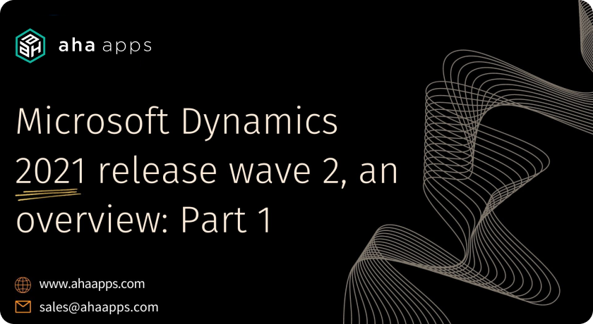 Wave 2 Dynamics 365 - AhaApps