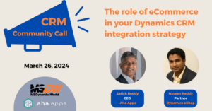 Role of eCommerce in Dynamics CRM